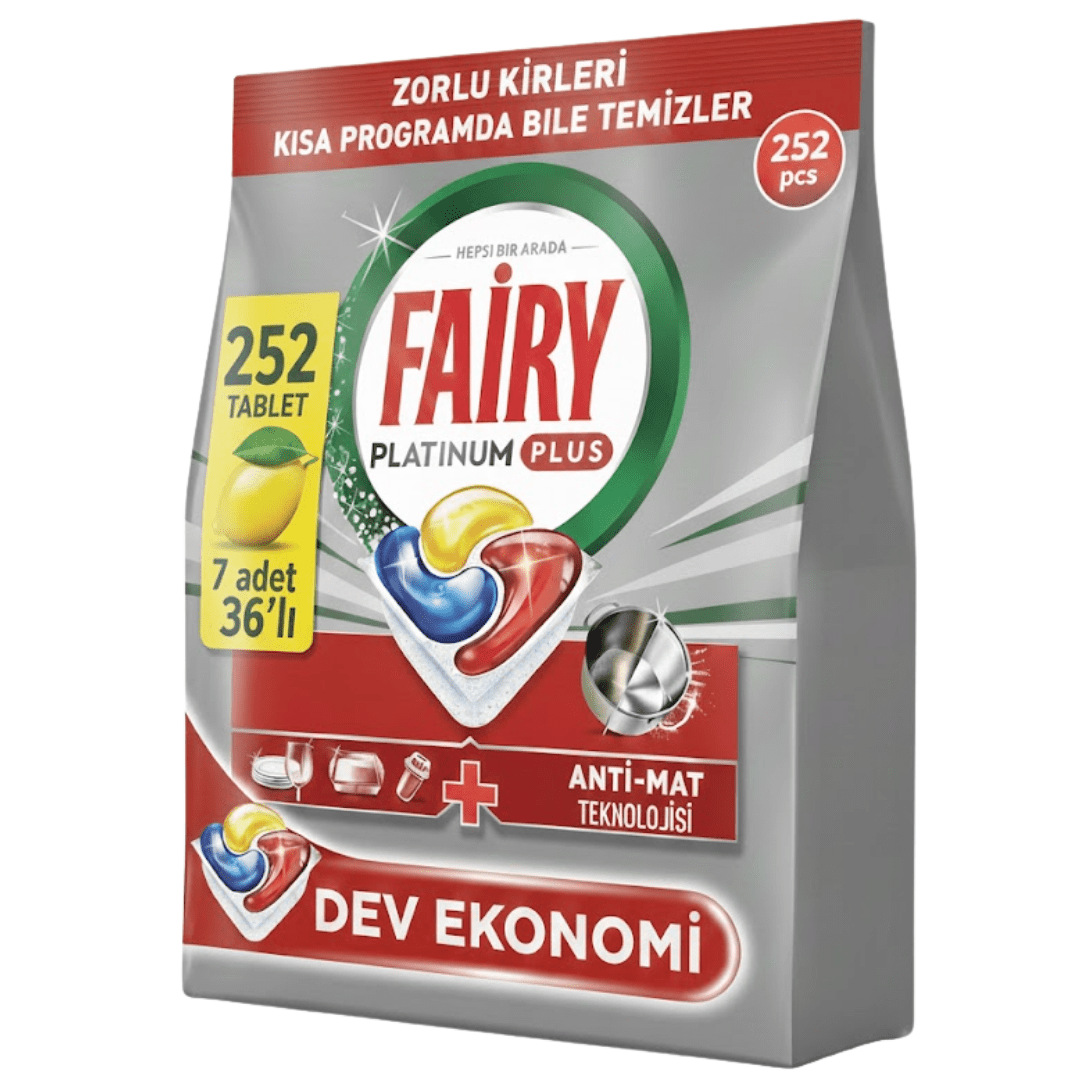 Fairy Platinum Plus Bulaşık Makinesi Deterjanı Kapsülü/Tableti 36 Yıkama Limon Kokulu - Turqstore