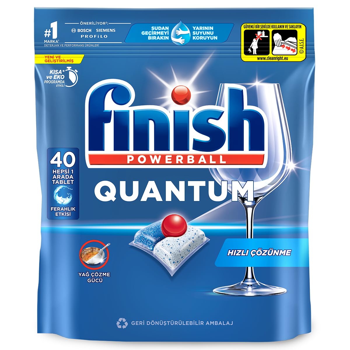 Finish Quantum Özel Seri 200 Kapsül Bulaşık Makinesi Deterjanı Tableti (2 x 100 Kapsül)
