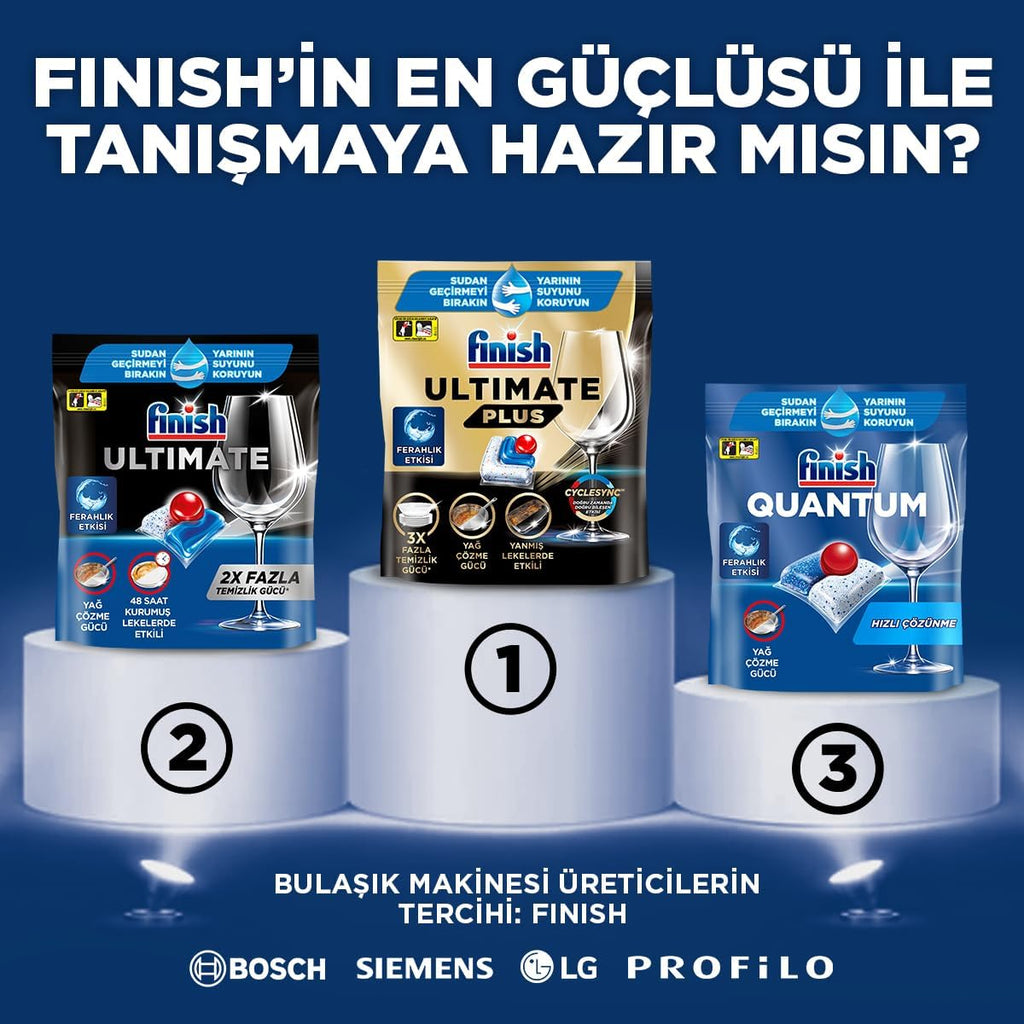 Finish Quantum Özel Seri 200 Kapsül Bulaşık Makinesi Deterjanı Tableti (2 x 100 Kapsül)