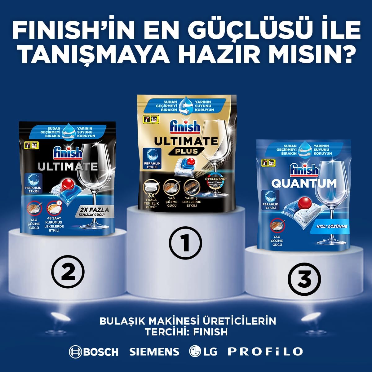 Finish Quantum Özel Seri 200 Kapsül Bulaşık Makinesi Deterjanı Tableti (2 x 100 Kapsül)