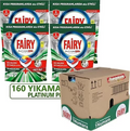 Fairy Platinum Plus 160 Wash (4x40) Dishwasher Detergent Capsules/Tablets (Electricity saving)